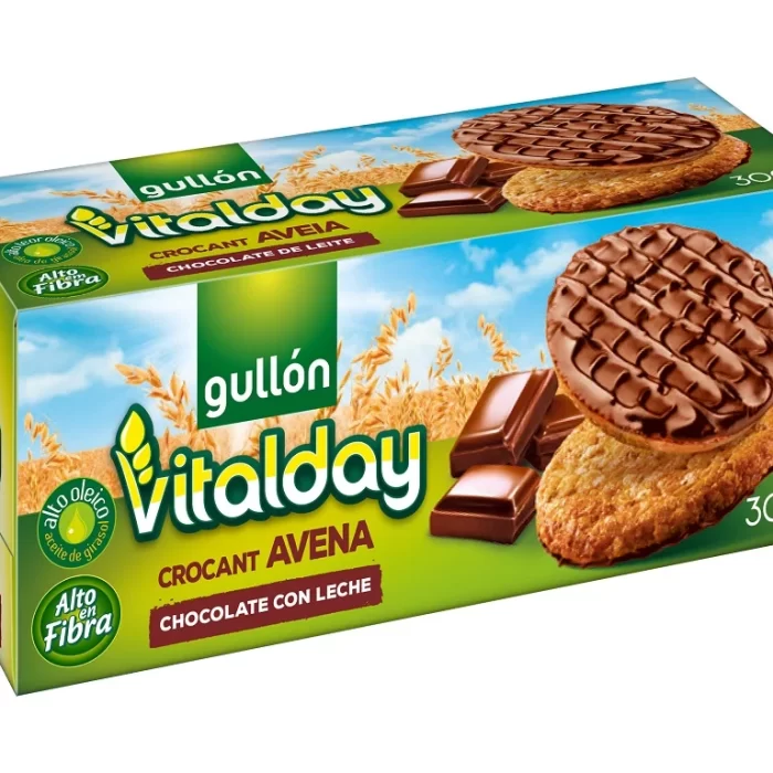 Bolacha Crocant AVEIA Choc de Leite Vitalday Gullon 300gr2