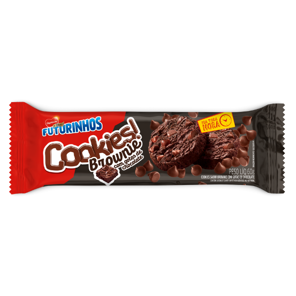 Bolacha Futurinhos Cookies Chocolate 60g Bolacha Futurinhos Cookies Chocolate 60g