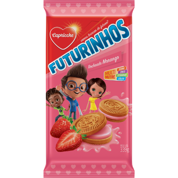 Bolacha Futurinhos Morango Capriche 65g2 Bolacha Futurinhos Morango Capriche 65g2
