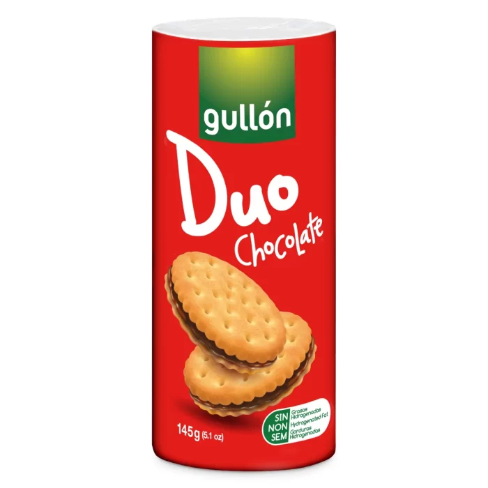Bolacha Gullón Duo Chocolate 145g Bolacha Gullón Duo Chocolate 145g