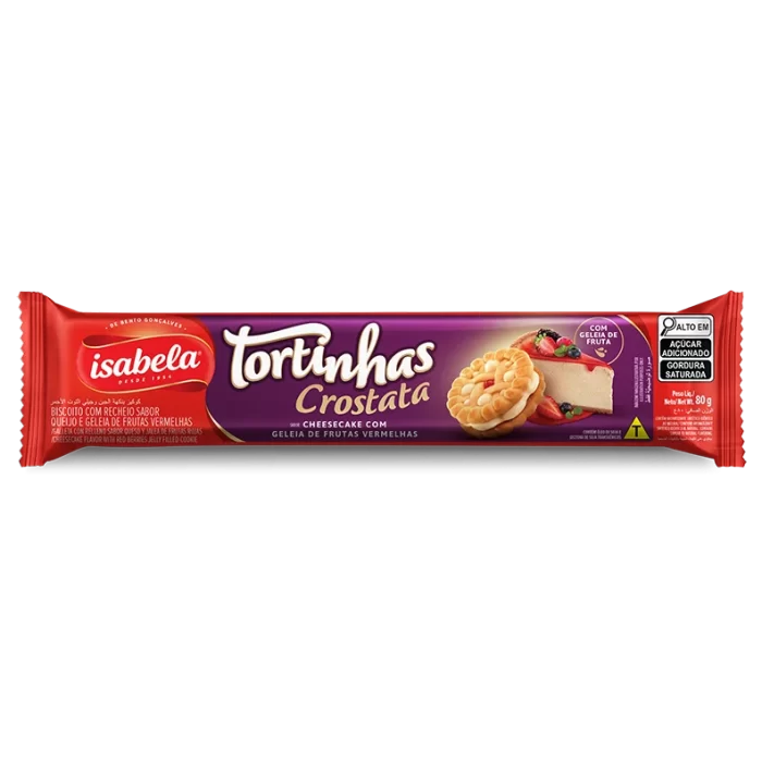 Bolacha Isabela Tortinha Crostata 80G frutos vermelhos Bolacha Isabela Tortinha Crostata 80G frutos vermelhos