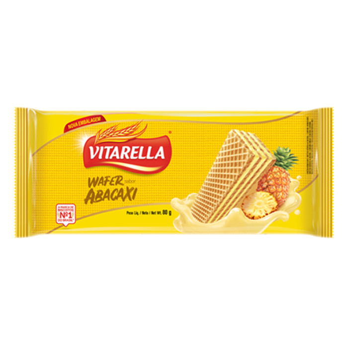 Bolacha Vitarella Waffer 100Gr abacaxi Bolacha Vitarella Waffer 100Gr abacaxi