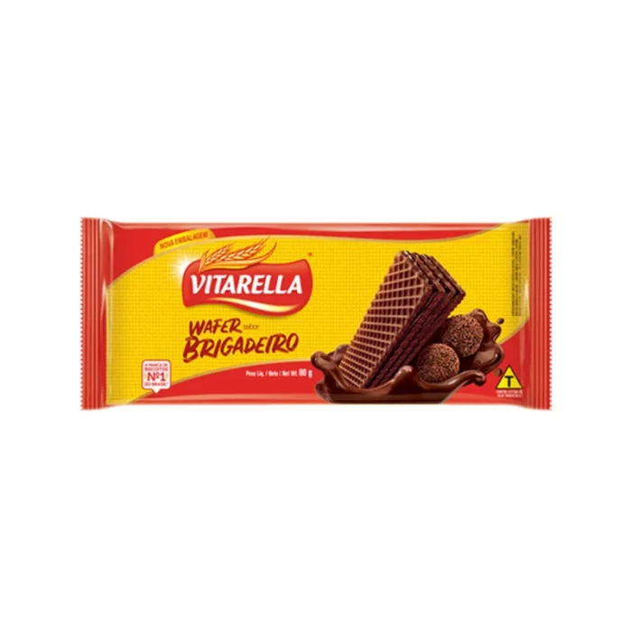 Bolacha Vitarella Waffer 80Gr brigadeiro