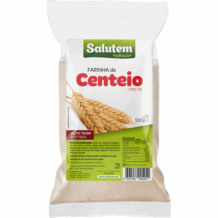 Farinha Centeio Integral Salutem 500g Farinha Centeio Integral Salutem 500g