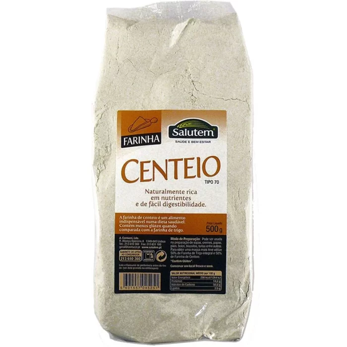 Farinha Centeio Integral Salutem 500g2 Farinha Centeio Integral Salutem 500g2