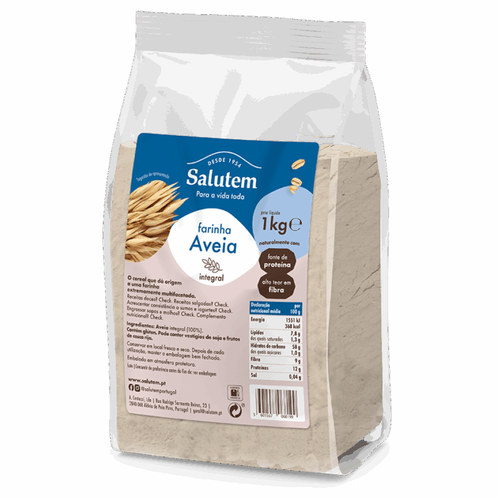 Farinha De Aveia Salutem 1kg Farinha De Aveia Salutem 1kg