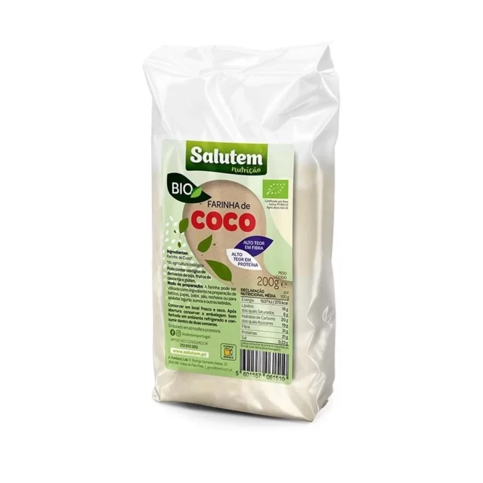 Farinha De Coco Salutem Bio 200g2 Farinha De Coco Salutem Bio 200g2