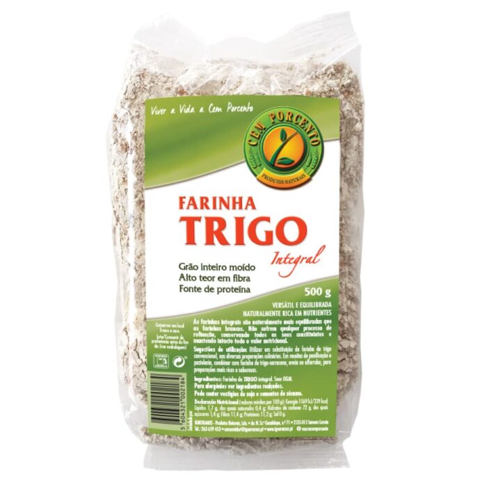 Farinha Trigo Integral Cem Porcento 500g