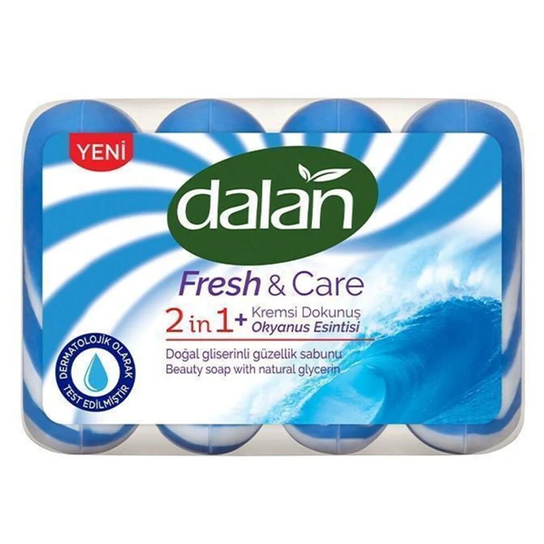 Sabão Dalan FC 2 In 1 Ocean Breeze 4 Unidades 90g Sabão Dalan FC 2 In 1 Ocean Breeze 4 Unidades 90g