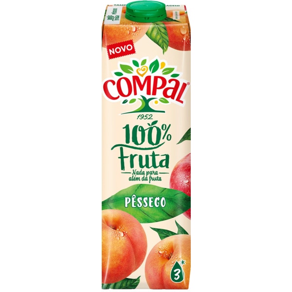 Sumo Compal 100% Fruta Pêssego 1L Sumo Compal 100% Fruta Pêssego 1L
