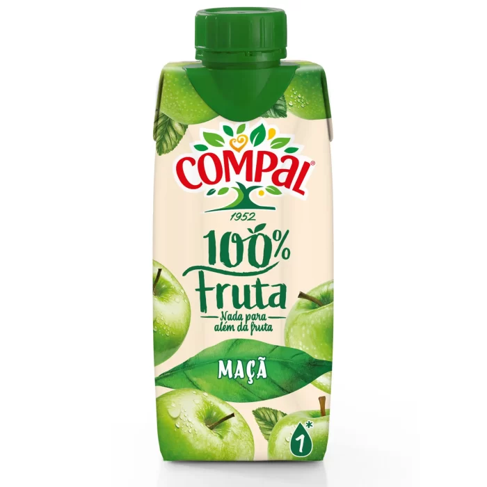 Sumo Compal Clássico 100% 330ML_maca Sumo Compal Clássico 100% 330ML_maca