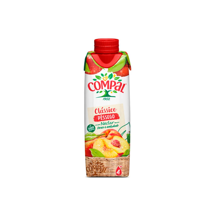 Sumo Compal Pêssego Cx18 Unidades 330ml2