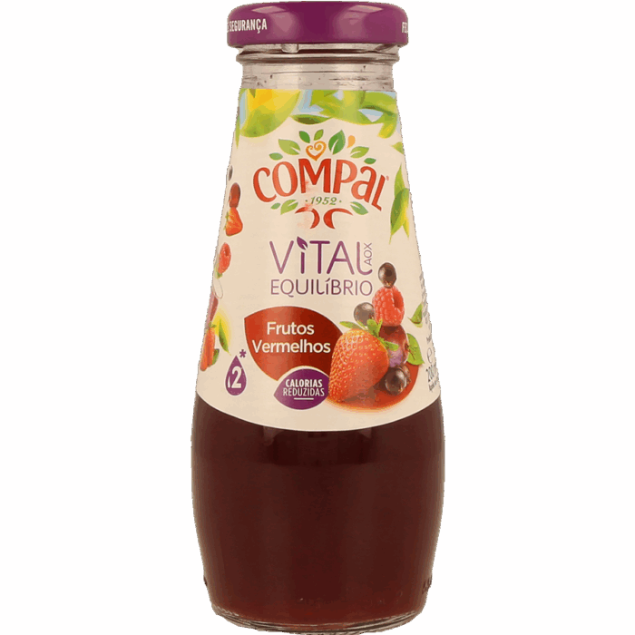 Sumo Compal Vital 200ML_frutos vermelhos Sumo Compal Vital 200ML_frutos vermelhos