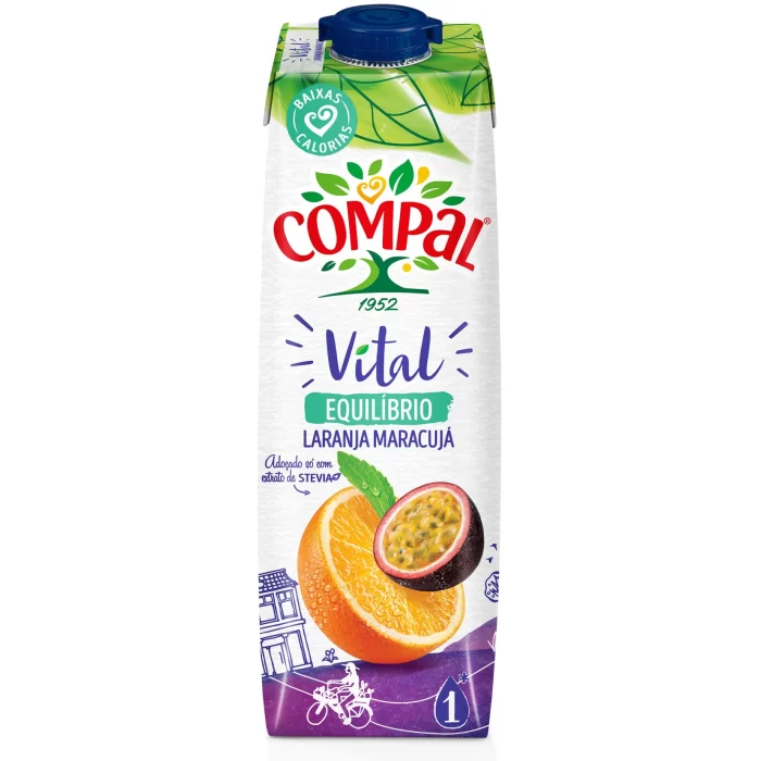 Sumo Compal Vt Laranja e Maracujá 1L2
