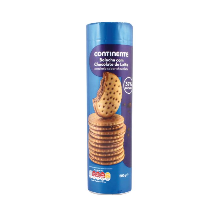 Bolacha Continente Chocolate Leite 500g Bolacha Continente Chocolate Leite 500g