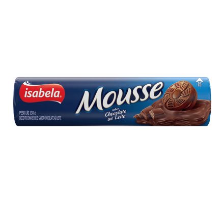 Bolacha Isabela Mousse Chocolate ao Leite 130g2 Bolacha Isabela Mousse Chocolate ao Leite 130g2