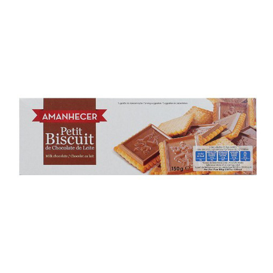 Bolacha Petit Biscuit Chocolate Leite Amanhecer 150g Bolacha Petit Biscuit Chocolate Leite Amanhecer 150g