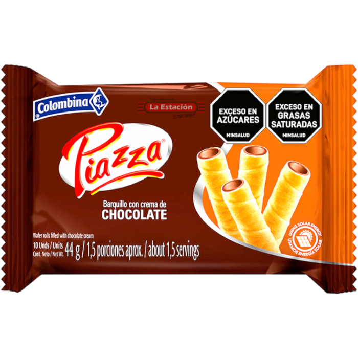 Bolacha Piazza Chocolate e Leite 11,7g