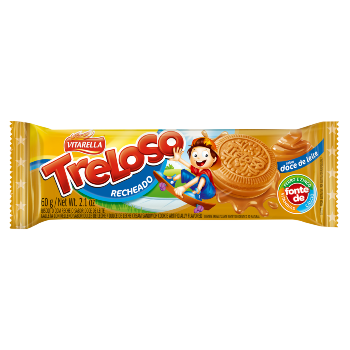 Bolacha Treloso Doce De Leite 60 G Bolacha Treloso Doce De Leite 60 G