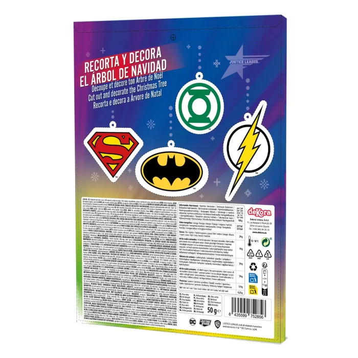 Calendadrio Licenc. Choc. Leite Liga Justice 50g3 Calendadrio Licenc. Choc. Leite Liga Justice 50g3