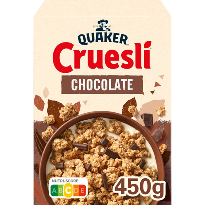 Cereal Cruesli Chcolate com Leite Quaker 450g