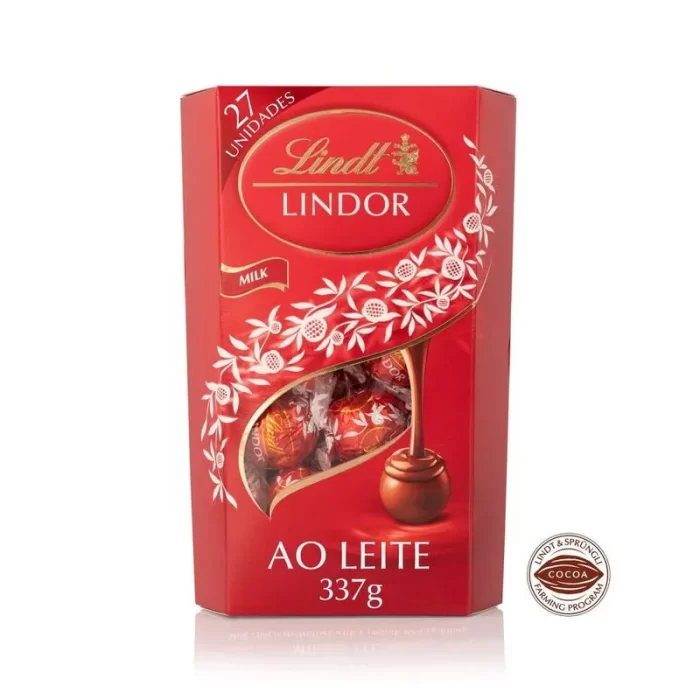 Chocolate Lindt Lindor Leite 337g