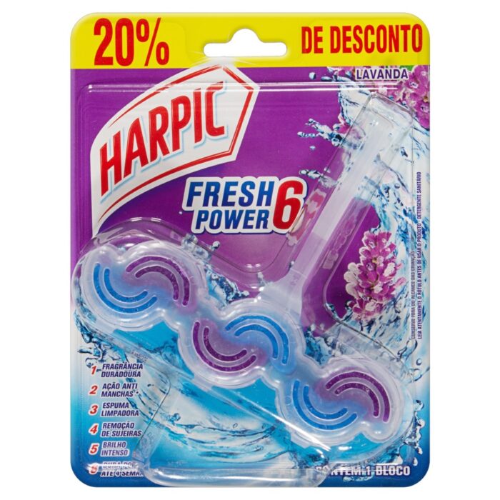 Detergente Harpic Fresh Power Lavandax 6 X 35g