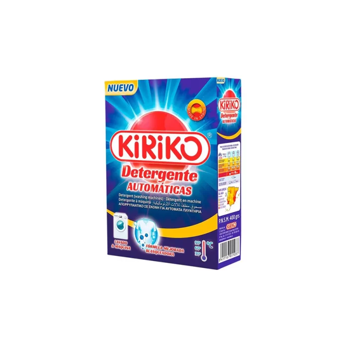 Detergente de roupa em Pó para Máquina Kiriko 400g Detergente de roupa em Pó para Máquina Kiriko 400g
