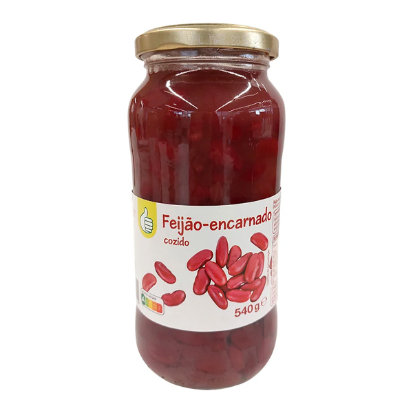 Feijão Encarnado Frasco 540gr Dia Feijão Encarnado Frasco 540gr Dia
