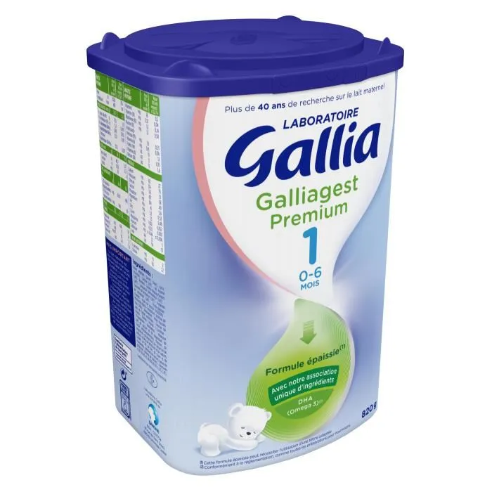 Leite Gallia Premium N.1 (0-6 Meses) 820g2 Leite Gallia Premium N.1 (0-6 Meses) 820g2