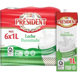Leite President Meio Gordo 6 x 1l