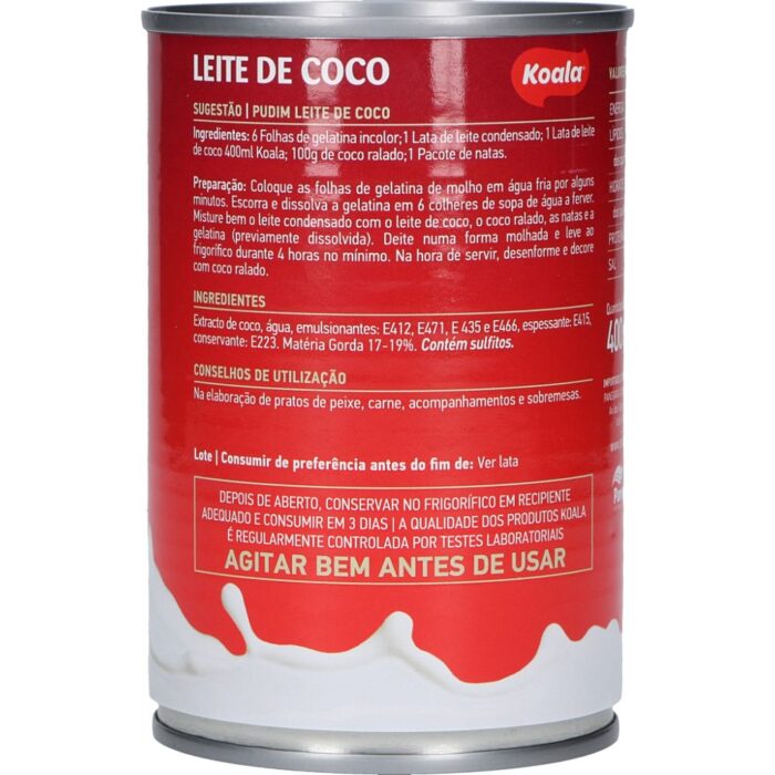 Leite de Coco Koala 400ml3 Leite de Coco Koala 400ml3
