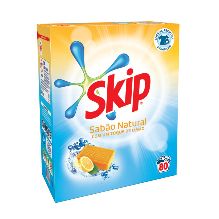 Skip Detergente Em Pó Sabão Natural 75 Doses 4,5kg Skip Detergente Em Pó Sabão Natural 75 Doses 4,5kg