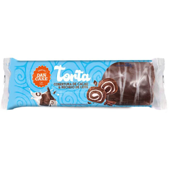 Torta Dan Cake Cacau Recheio Leite 300g