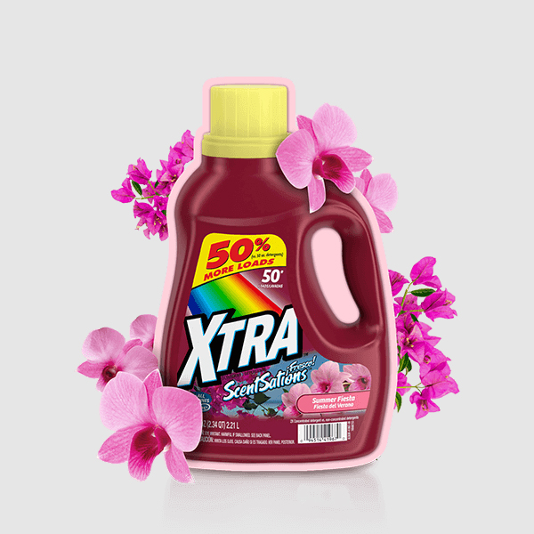 Xtra Flowers Spring Liquid Detergent, 28 Doses, 1.400L Xtra Flowers Spring Liquid Detergent, 28 Doses, 1.400L