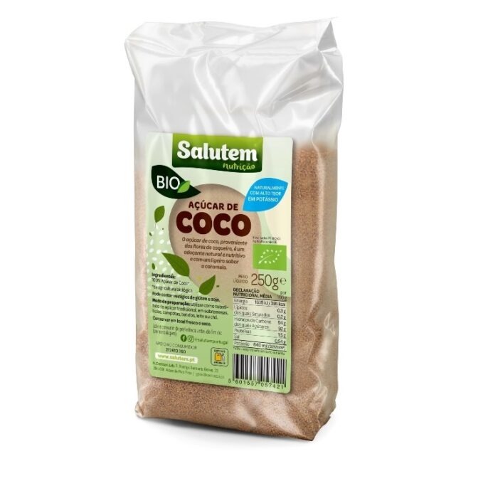 Açúcar de Coco Bio Salutem 250g2 Açúcar de Coco Bio Salutem 250g2