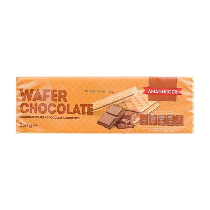 Bolacha Amanhecer Waffer Chocolate 250h Bolacha Amanhecer Waffer Chocolate 250h