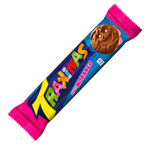 Bolacha Brinky Morango 1un Bolacha Brinky Morango 1un