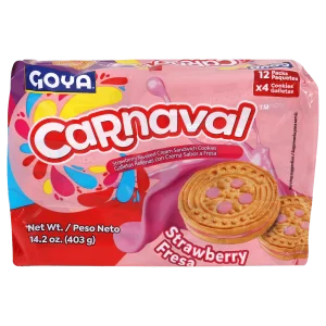 Bolacha Carnaval Morango 45g