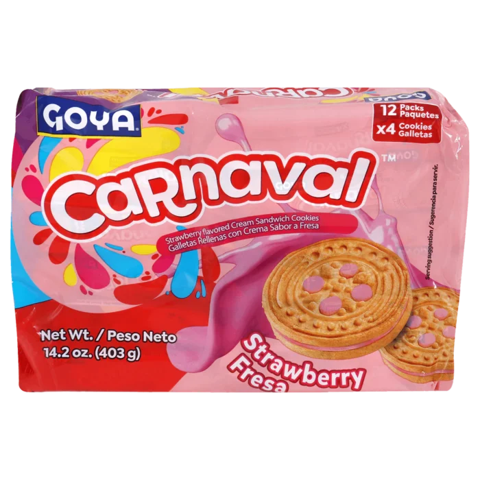 Bolacha Carnaval Morango 45g Bolacha Carnaval Morango 45g