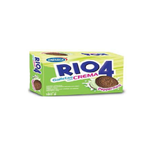 Bolacha Cremica Rio4 Peppermint 180g Bolacha Cremica Rio4 Peppermint 180g