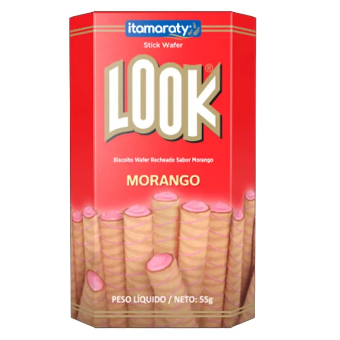 Bolacha Look Morango Itamaraty 55g Bolacha Look Morango Itamaraty 55g
