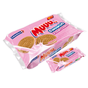 Bolacha Muuu Sandwich Avena Yogurt Fresa 33g