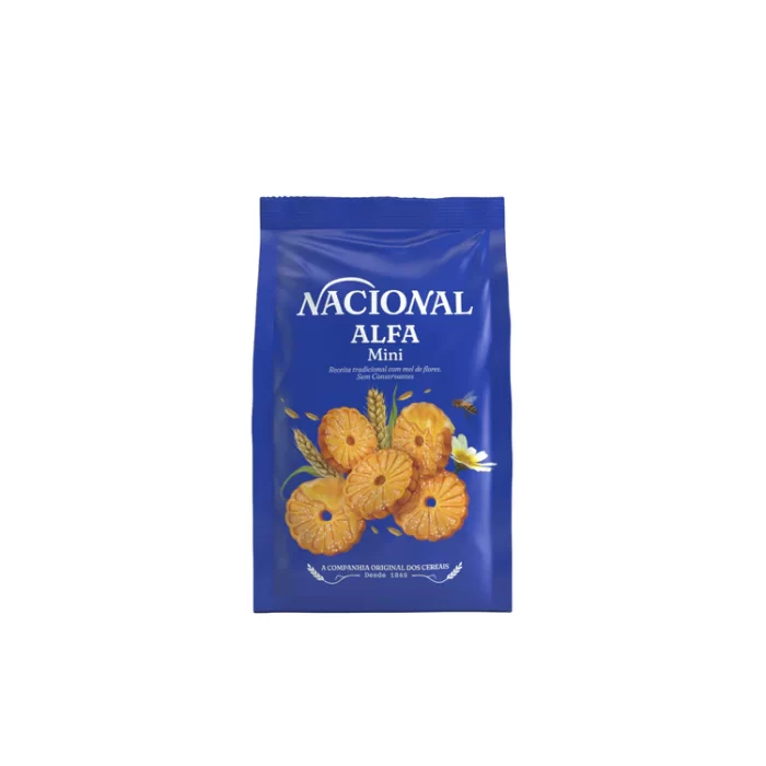 Bolacha Nacional Mini Alfa 120g2 Bolacha Nacional Mini Alfa 120g2