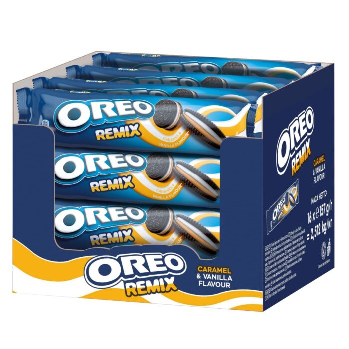 Bolacha Oreo Tubo Remix Caramelo 157g2