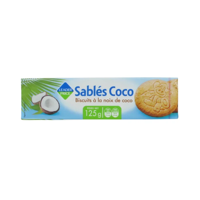 Bolacha Sablés Coco 125g Bolacha Sablés Coco 125g