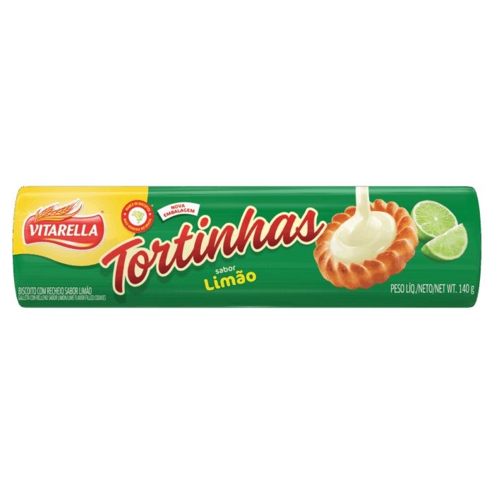 Bolacha Tortinhas Vitarella Limao 140g