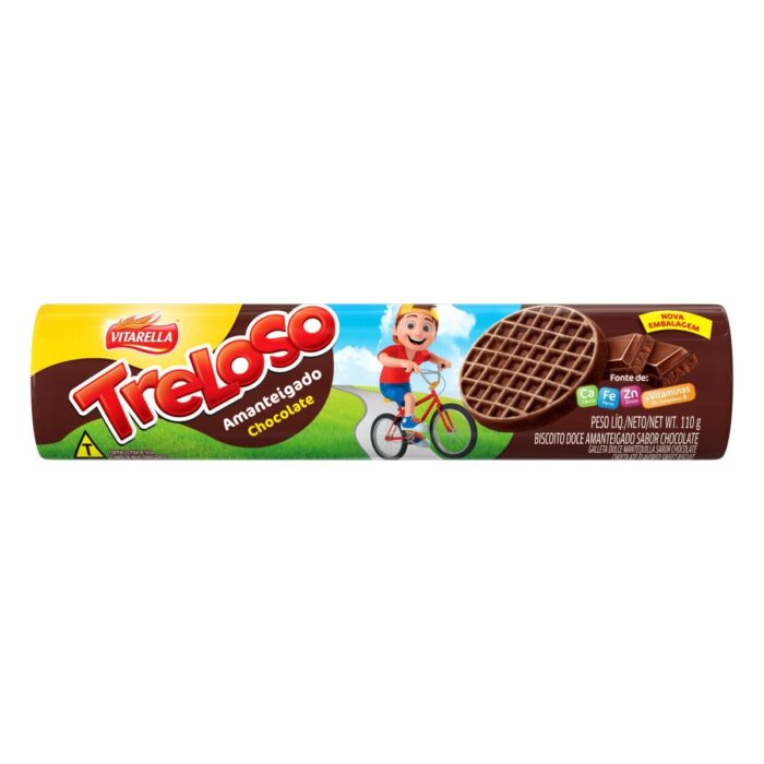 Bolacha Treloso Vitarella Amenteigado Chocol 110g Bolacha Treloso Vitarella Amenteigado Chocol 110g