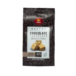 Bolacha Vieira Wafers Chocolate 125g
