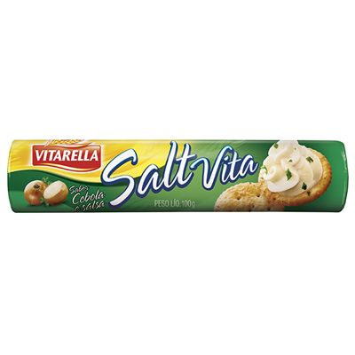 Bolacha Vitarella Salt Vita Salsa Cebola 100g Bolacha Vitarella Salt Vita Salsa Cebola 100g